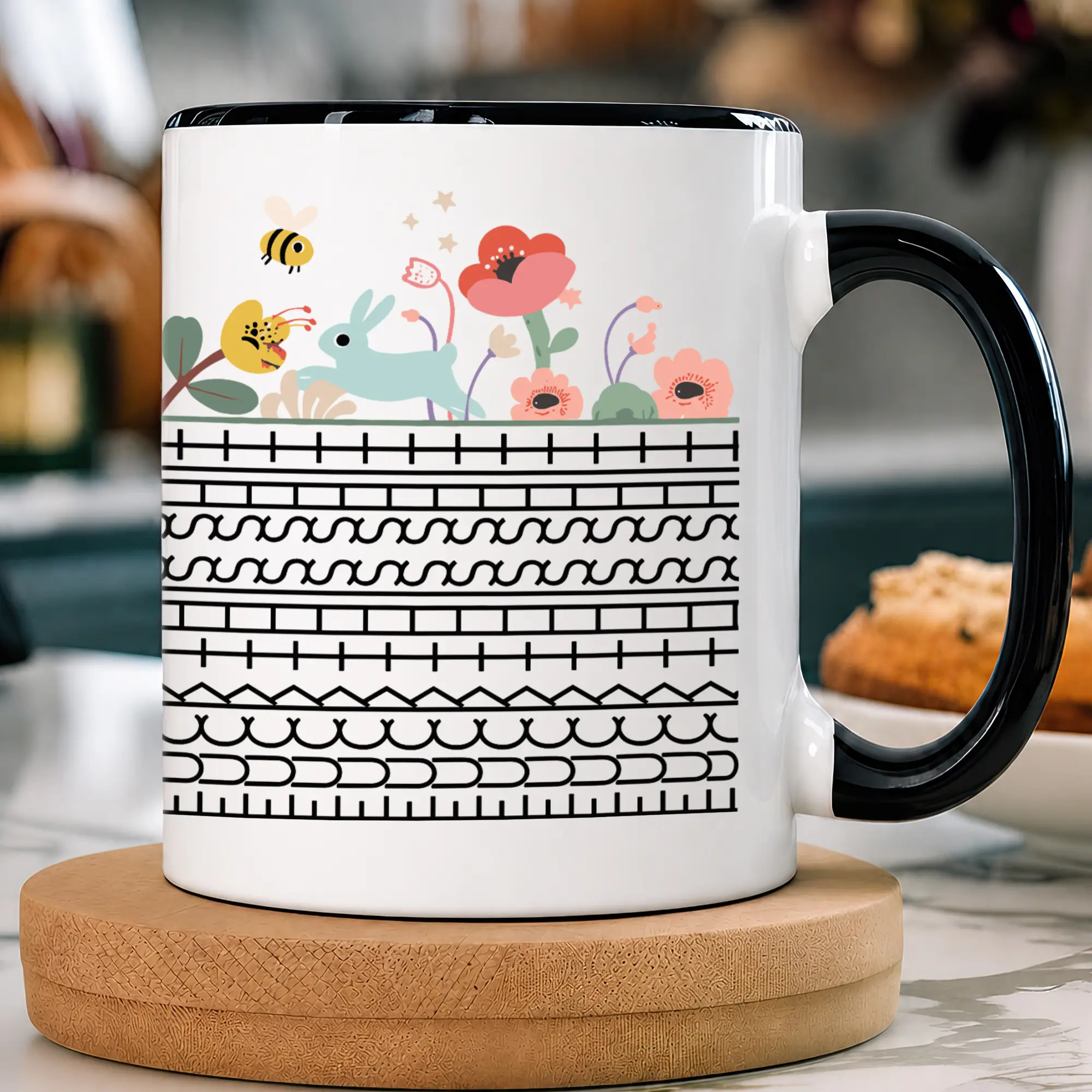 Fuck This Shit Mug, FTS Flower Hidden Message Mug, Work Bestie Gifts, Floral Hidden Swear Word Coffee Mug
