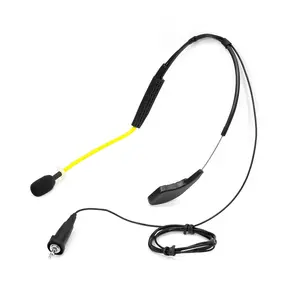 Headset Microphone Waterproof Flexible Wrap-Around Yellow