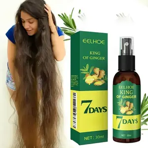 Ginger Hair Spray (30ML Box) 7-Day Scalp Care & Massage Biotin Hair Serum, Nourishing & Moisturizing, Haircare, Suitable for All Hair Types