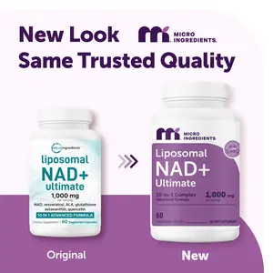 Micro Ingredients Liposomal NAD+ Ultimate 1,000mg, 60 Veggie Capsules