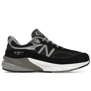 New Balance Men's 990v6 MiUSA Black Grey White Running Shoes, from StockX