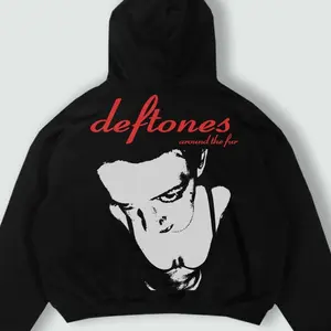 Deftones Hoodie, Around The Fur Hoodie, Deftones Fan 90's Fashion, Y2k Album Cover Music, Long Sleeve Hoodie Classic Cotton Sweatshirt, Hoodie, Comfort Colors