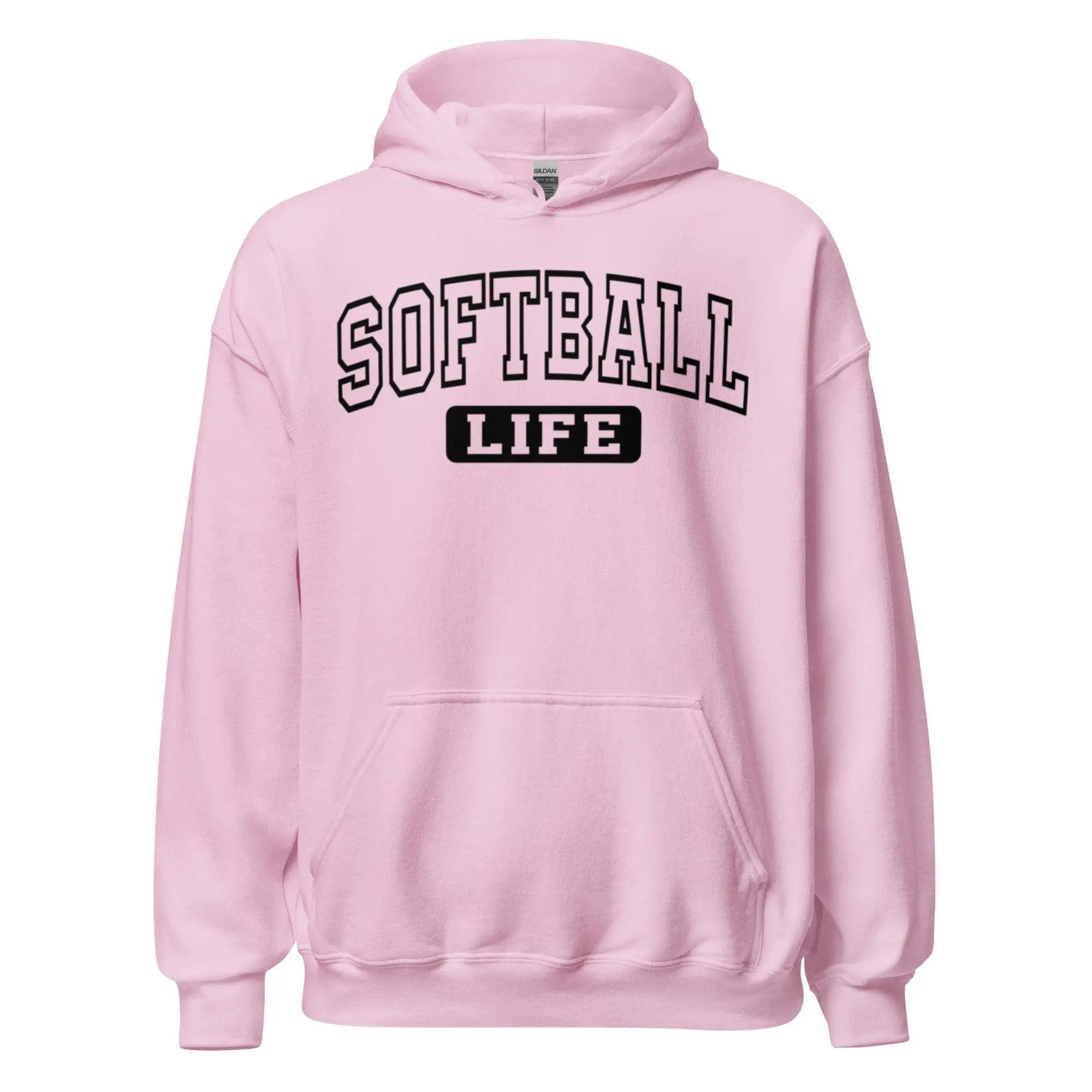 Women's Softball Life Graphic Hoodie - Casual Long-Sleeve Hooded Sweatshirt Pullover Top for Daily Wear, Graphic Hoodies, Casual Hooded Sweatshirt