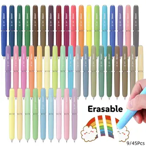Erasable Gel Pens, Pen Set, 9/45 Colors Rotary Retractable Fine Point Erasable Pens,Vibrant Color Selection,Cute Eggshell Design,Erasable Ink,Make Mistakes Disappear for Drawing Writing Planner and Crossword Puzzles, Art Pen, Multi Purpose Pens