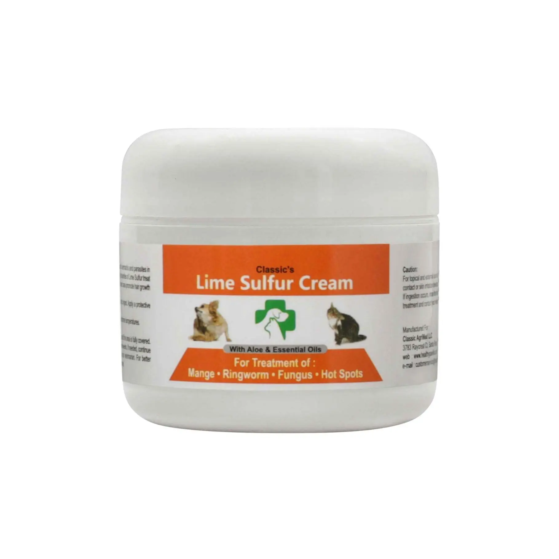 Healthy Paw Life's Lime Sulfur Pet Skin Cream - Pet Care for Itchy and Dry Skin - Safe Solution for Dog, Cat, Puppy, Kitten, Horse