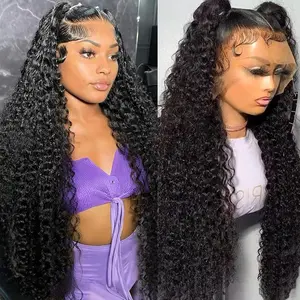 YESWIGS 12"-36" Available Kinky Curly 13X6 HD Transparent Lace Front Wigs Human Hair Kinky Curly & Jerry Curly HD Lace Front Wig – 13x6/13x4 Glueless Human Hair Wig, Wear & Go, Pre-Plucked with Baby Hair for Black Women