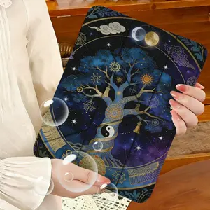 Triple Y-Shape iPad/tablet Case with Pen Holder, Creative Life Tree Pattern, Shockproof Gift for Parents & Friends, Ideal for Work & Travel