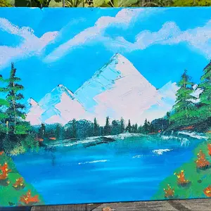 Scenery 1  Spray Paint Canvas