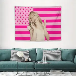 Sabrina-style pink and purple flag tapestry Digital printing polyester wall tapestry suitable for use in living rooms bedrooms offices bars party