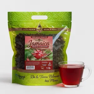 VIRAL Flor de Jamaica 1lbs Dried Hibiscus Flowers Loose Leaf Herbal Tea Mexican Agua Fresca Ingredient Whole Flowers Petals Cut Sifted Caffeine Free Non GMO No Sugar 100 Natural
