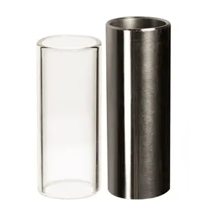 ChromaCast Guitar Slide 2 Pack, Chromed Steel & Glass Slides