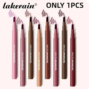 lakerain Long-Lasting Ultra Pigmented 2-in-1 Lip Contour & Lip Stain, Dual-Sided Tip for Effortless Lip Contouring & Pigmentation, Smudge-proof Kiss-proof, Lip Makeup for All Skin Tones, Women’s Cosmetics, Flawless