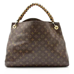 Pre-owned Louis Vuitton Leather Shoulder Bags Monogram Canvas Braided Artsy MM Shoulder Bag