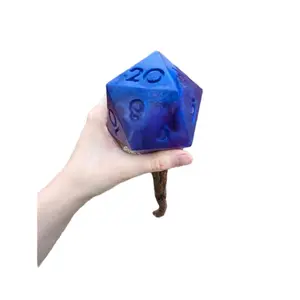 Custom Color D20 Staff Game Master Staff Custom Fantasy Staff Ren Faire Gifts Unique Handmade Walking Stick Druid Staff Resin Crystal Wizard