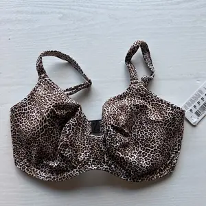 Freya Leopard Print Underwire Bikini Top Womens 32DDD Lightly Padded New