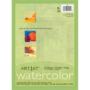 212 MAIN Pacon Corporation Art1St Watercolor Pads, 9x12 in, Acid-Free, Ideal for Wet Media, Office Stationery & Supplies Notebooks & Paper