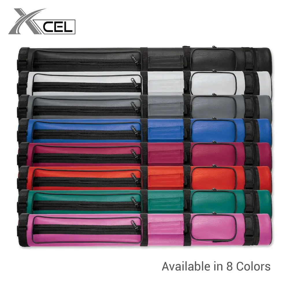 Billiards Cue Case 2x4, Sleek Oval Design with Premium Construction and Scratch-Free Silk Interior - Ergonomic Shape with Superior Protection for Tournament Players, Pool Hall, Secure Protection, Luxurious Silk Sleeve