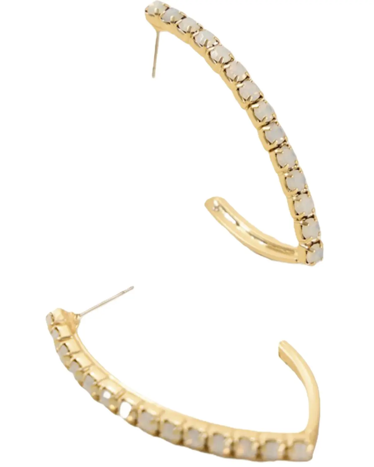 Lainey Wilson Women's Women'S Glitz Pav&Eacute; C Hoop Earrings - 37G00146