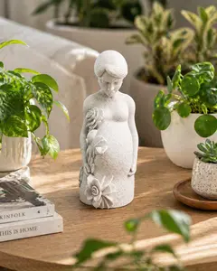 Pregnant Mother Figurine Gift, 3D Printed Pregnancy Statue, Baby Shower Decor, Motherhood Keepsake, Nursery Table Decor
