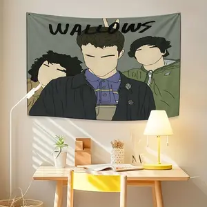 Wallows Band inspiration peach skin velvet tapestry, suitable for the wall decoration of the study window leisure area, is a good choice for building a study on San Juan Festival, suitable for sending friends during the festival