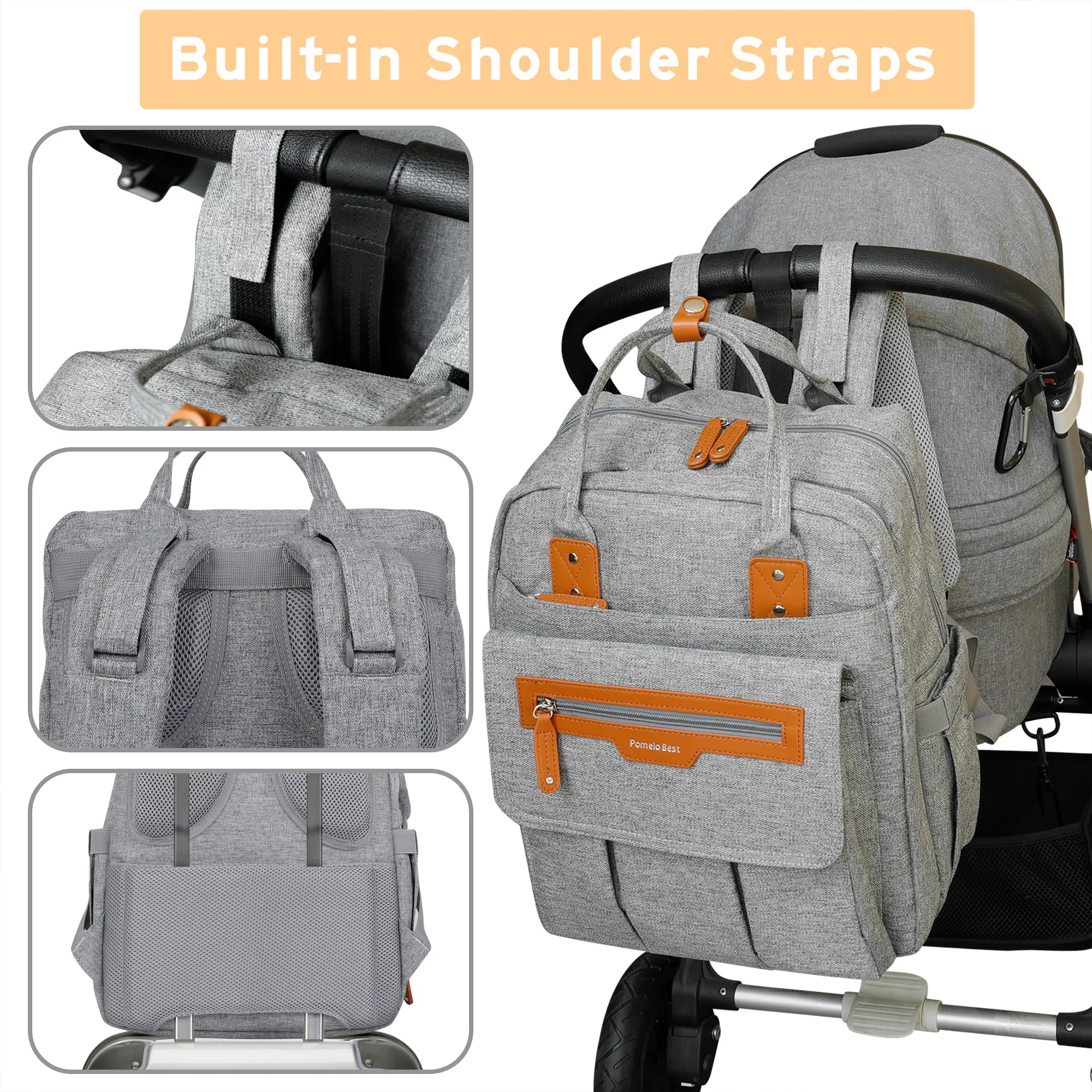 5.0 Classic Diaper Backpack grey