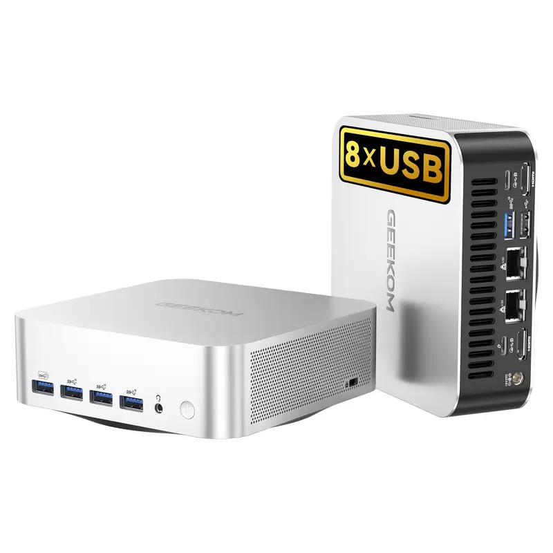 GEEKOM A5 Pro Mini PC (2026) with AMD Ryzen 5 7530U, 16GB DDR4 RAM