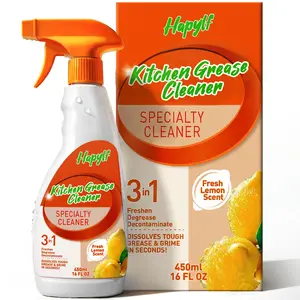 450ml Multi-Purpose Kitchen Cleaner Spray | Powerful Grease Remover | For Oven, Stove, Range Hood & Sink | Lemon Scent | No Residue | Safe for Hands