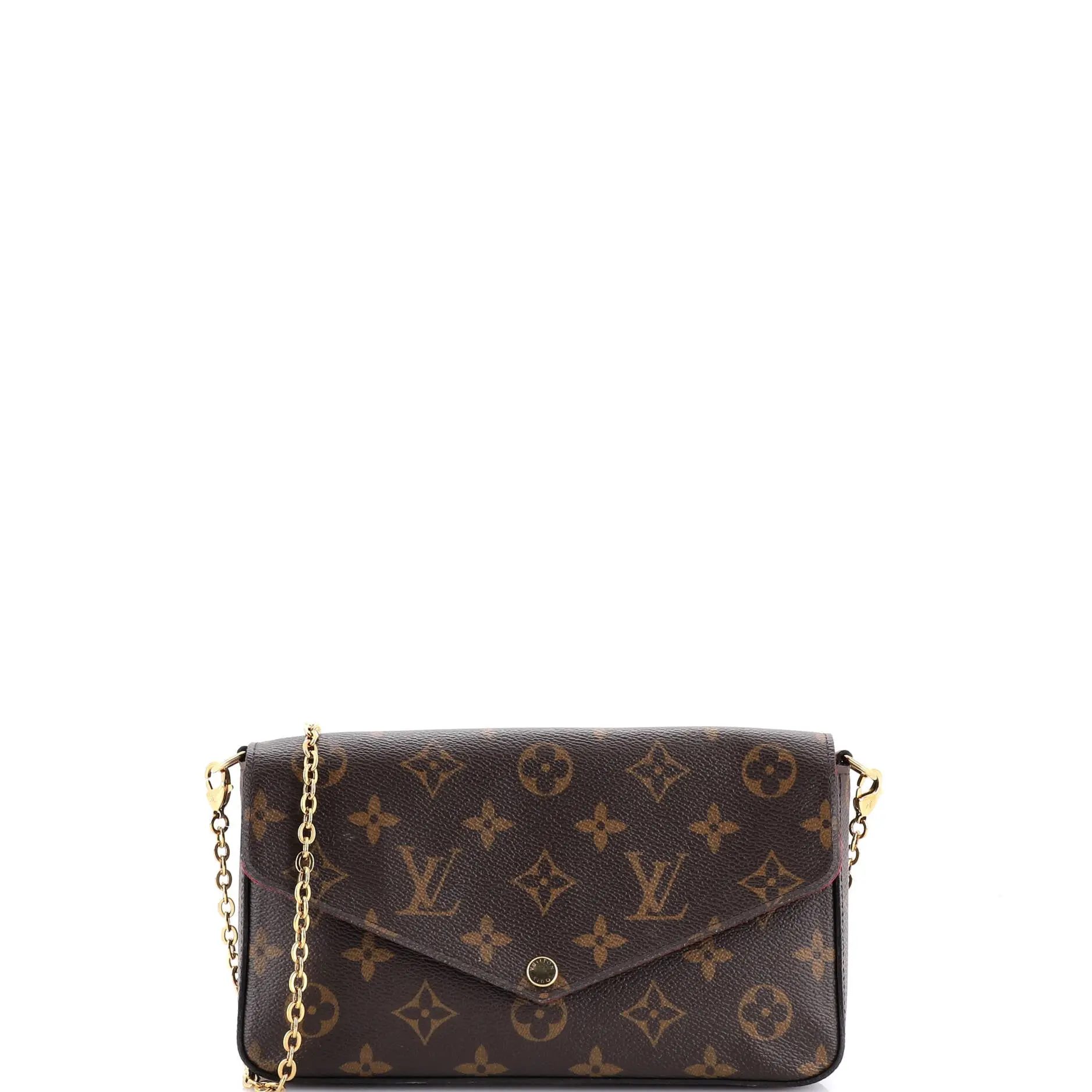 Pre-owned Louis Vuitton material Messenger Bags Felicie Pochette Monogram Canvas by Rebag