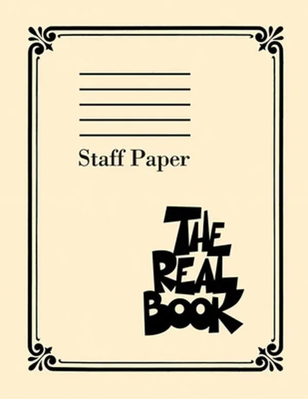 The Real Book Staff Paper 400 Pages of Perforated Manuscript Paper with 9 Staves Per Page Ideal for Composers Songwriters and Music Students Hal Leona -- Hal Leonard Corp, Paperback