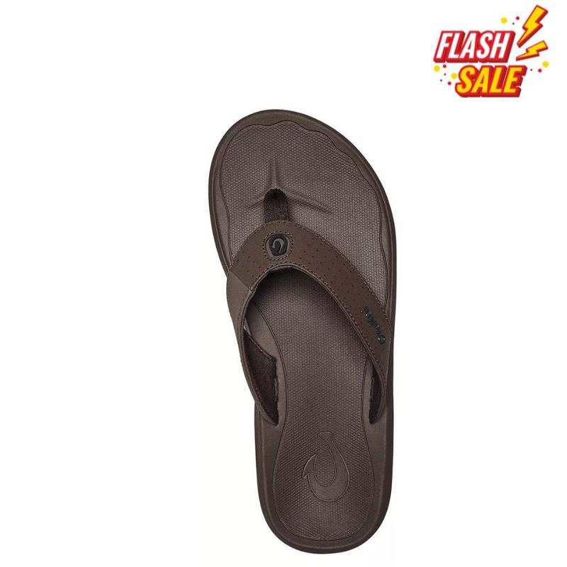 Men's Ki'i Flip Flop,Dark Java/Dark Java,durable lightweight design with cushioned footbed flexible sole breathable construction suitable for daily wear walking travel and beach use
