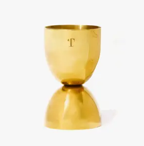 2 Ounce Golden Cocktail Jigger for Home Bartending Utensils