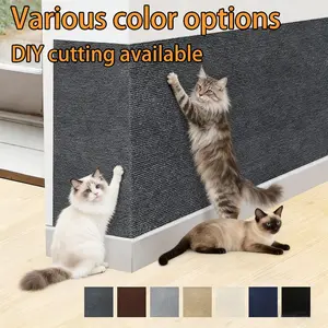 Self-Adhesive Cat Scratching Pad, Durable Multi-Functional Cat Scratch Board, Interactive Pet Nail Grinder, DIY Home Decor, Ideal Gift