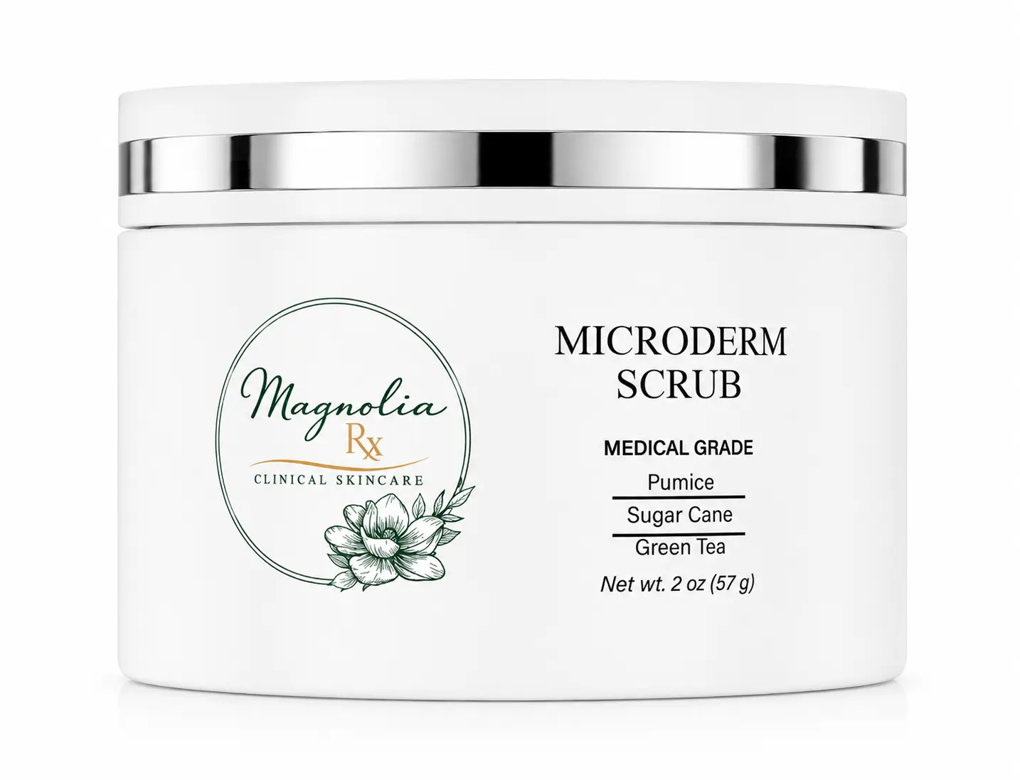Magnolia MicroDERM Scrub | Exfoliating Facial Scrub for Smooth, Radiant Skin
