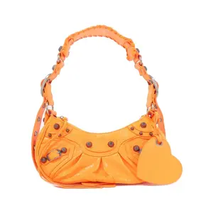 Pre-owned Balenciaga Lambskin Shoulder Bags Le Cagole Shoulder Bag