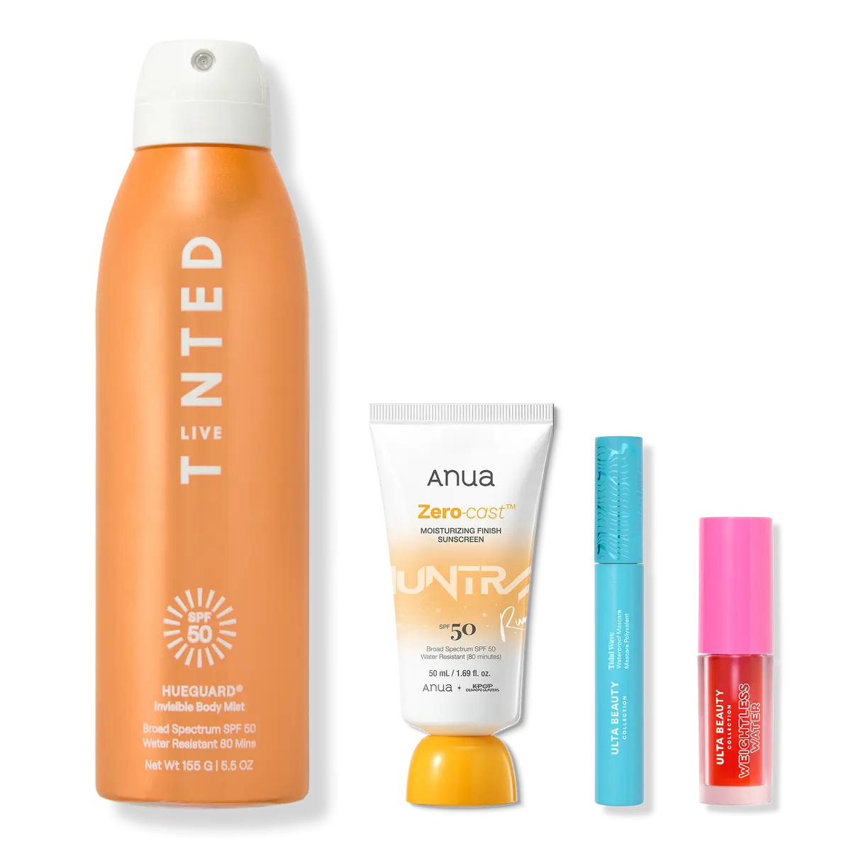Ulta Beauty Bundle: Sunkissed Beauty– Spf 50 Sunscreen, Waterproof Mascara & Lip Stain Ulta Beauty Bundle: Sunkissed Beauty– Spf 50 Sunscreen, Waterproof Mascara & Lip Stain