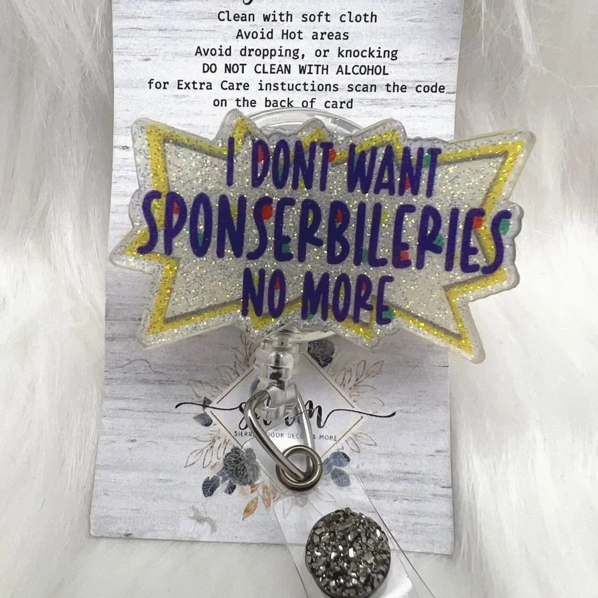 Sponserbileries Badge Reel-Cute Badge Reel-Nurse-LPN-RN-Gift for her-Nurse Gifts-Christmas Gifts-Nurse gifts-CNA-rugrats-mri safe-lanyard