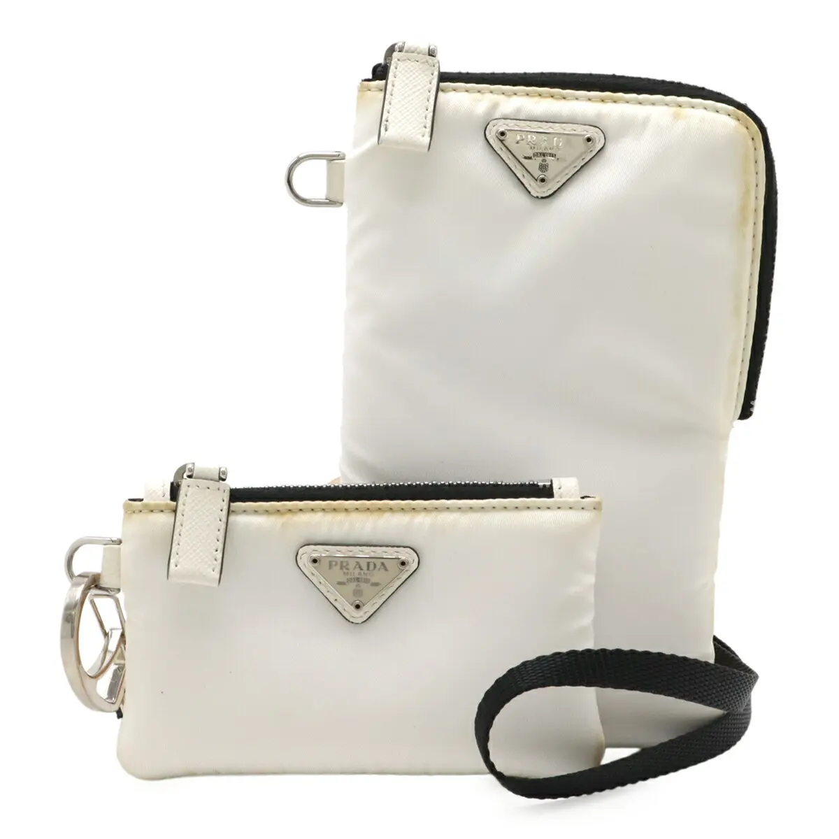 Pre-owned PRADA Nylon Small Leather Goods Smartphone Case