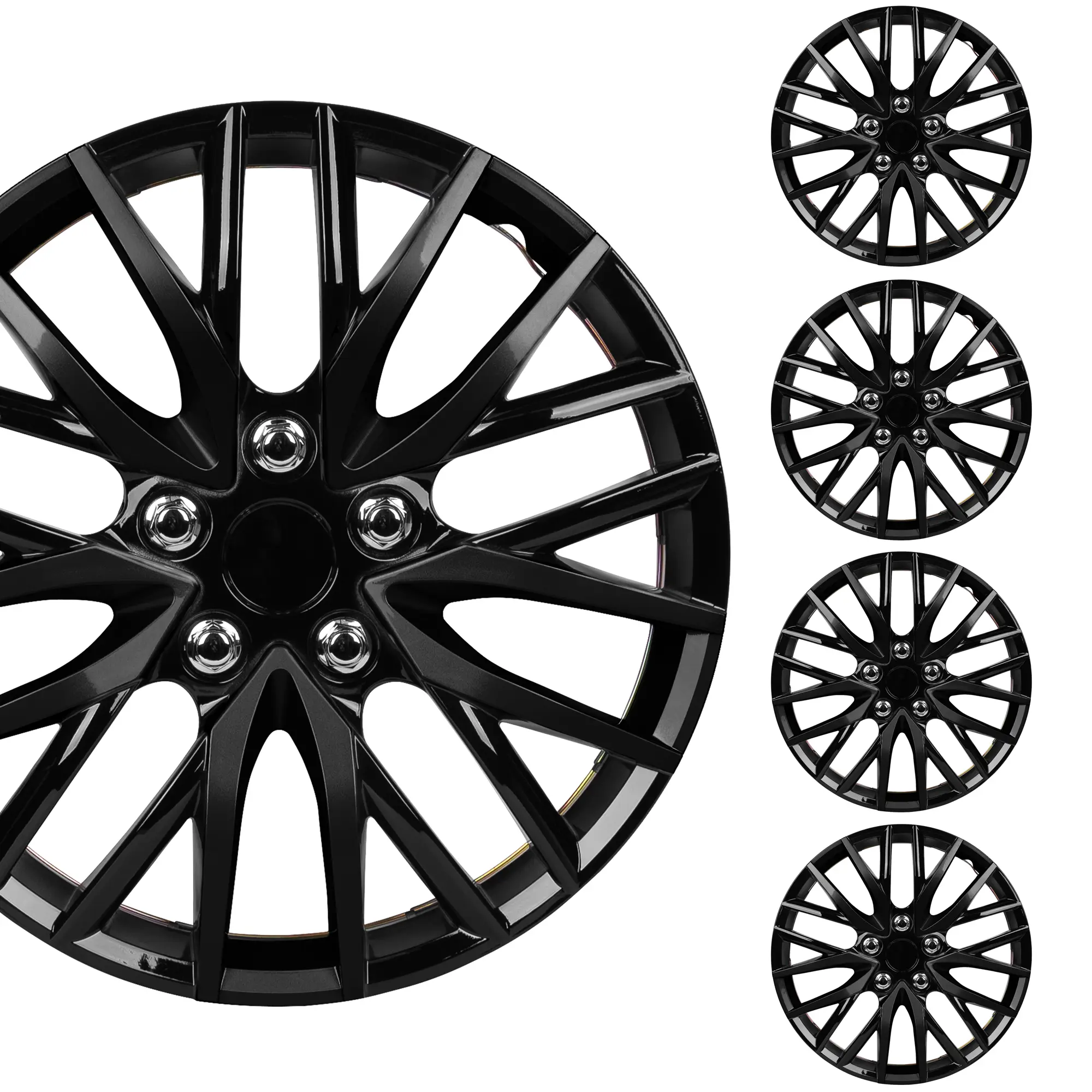 Black 20 Spokes - 16 Inch