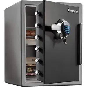 Sentry Safe Digital Fire/Water Safe - 2 ft - Digital, Programmable, Dual Key Lock - 4 Live-locking Bolt(s) - Fire Proof, Water Resistant, Pry Resistant - for Tablet, Cell Phone, External Hard Drive,