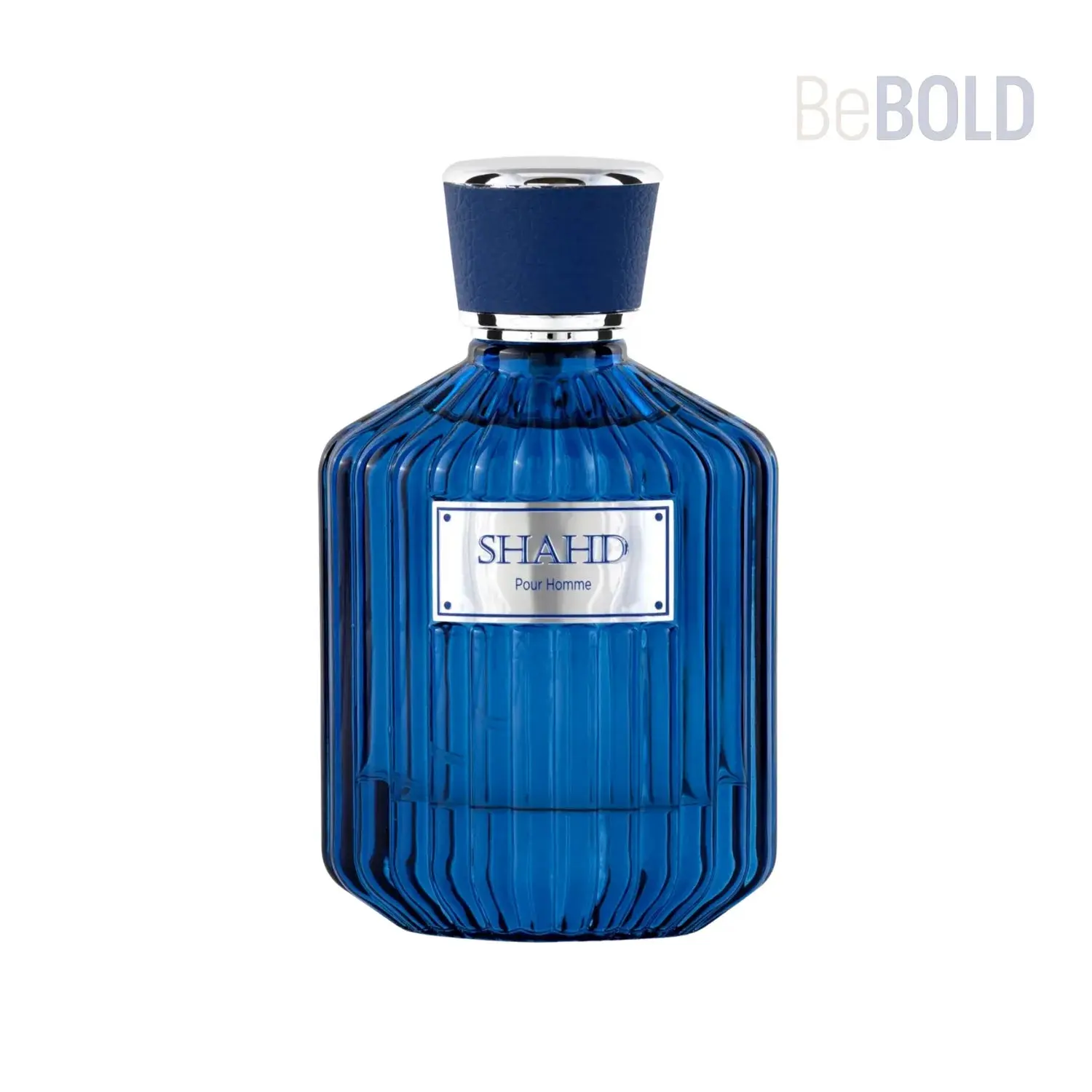 Mush Mush Shahd Men Edp - 100ml, Blue Bottle with Black Cap, Elegant Label Design