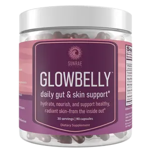 Glowing Skin Supplement with Gotu Kola Extract, Tremella Mushroom, Astaxanthin, Sea Moss, Moringa – for Skin Hydration, Gut Health, Anti-Aging, & Radiance – 90 count