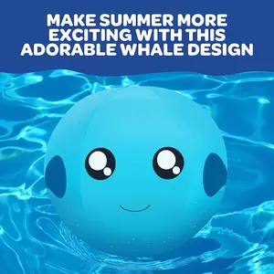 Aquamazing Giant Heavy Duty 16" Beach Ball for Kids & Adults, XL 4x Thicker PVC Durable Pool Float-Water Toy for Volleyball, Play, Summer Activity