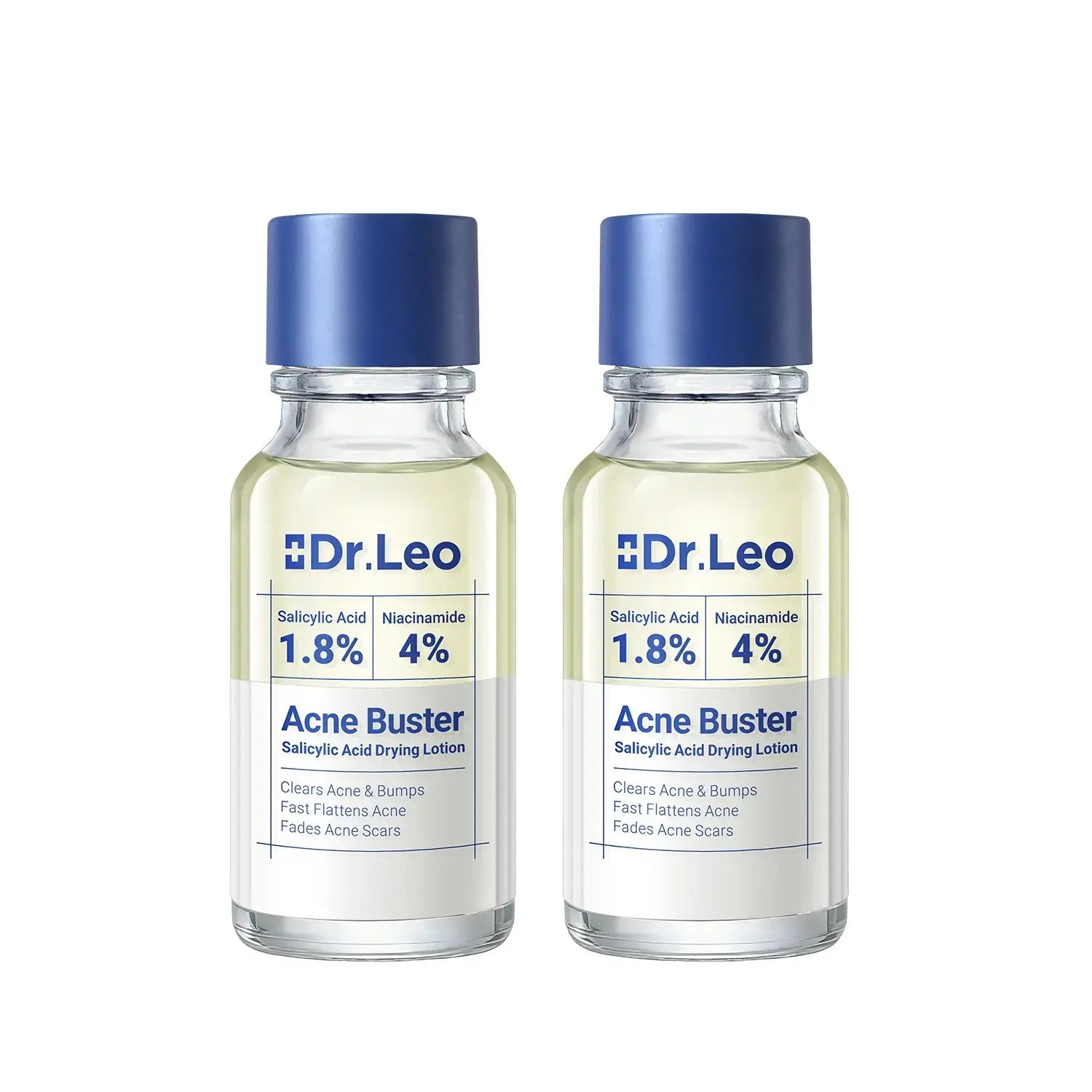 【Bundle & Save】Dr.Leo Pimple Drying Lotion Plus(2 Bottles) | 24H Spot Rescue | 1.8% Encapsulated Salicylic Acid + 4% Niacinamide | Acne Clearing Products | Inflammation Relief & Redness-Calming For Oily Skin #sohochic