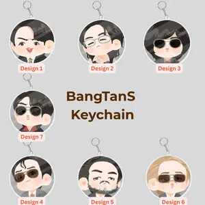 [HOT KEYCHAIN] Cute Avata Chibi Acrylic Keychain, 2026 world Tour Gift for Fan, K-pop Charm, Concert Outfit, 1-2 Layer Keychain, Gift For Fan