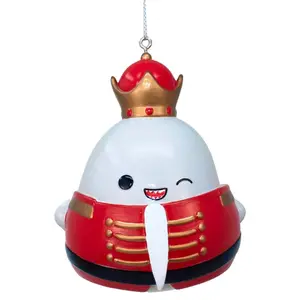 Kurt Adler Squishmallow Gordon Shark Red Nutcracker Christmas Tree Ornament 3.2 Inches Tall Unbreakable Durability Official Quality