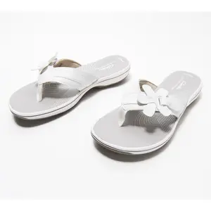Clarks Cloudsteppers Floral Sport Thong Sandals - Brinkley Flora