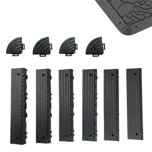 30/60 Pieces Straight Edge Trim And 4 Corners For Interlocking Deck Tiles, Easy interlock Waterproof Fireproof UV Resistant