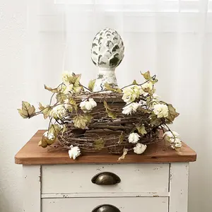 Indoor/Outdoor Whitewashed Artichoke Finial