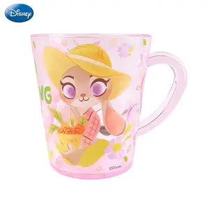 Disney Zootopia Judy Nick Water Cup, 360ML Drop-Proof Transparent Crystal Abs, Ideal for Household & Office Use, Perfect Gift