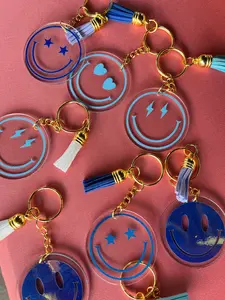 Smiley Face Keychain